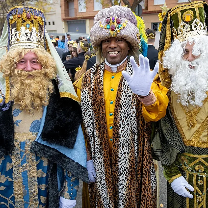 The Three Kings at a Christmas parade
